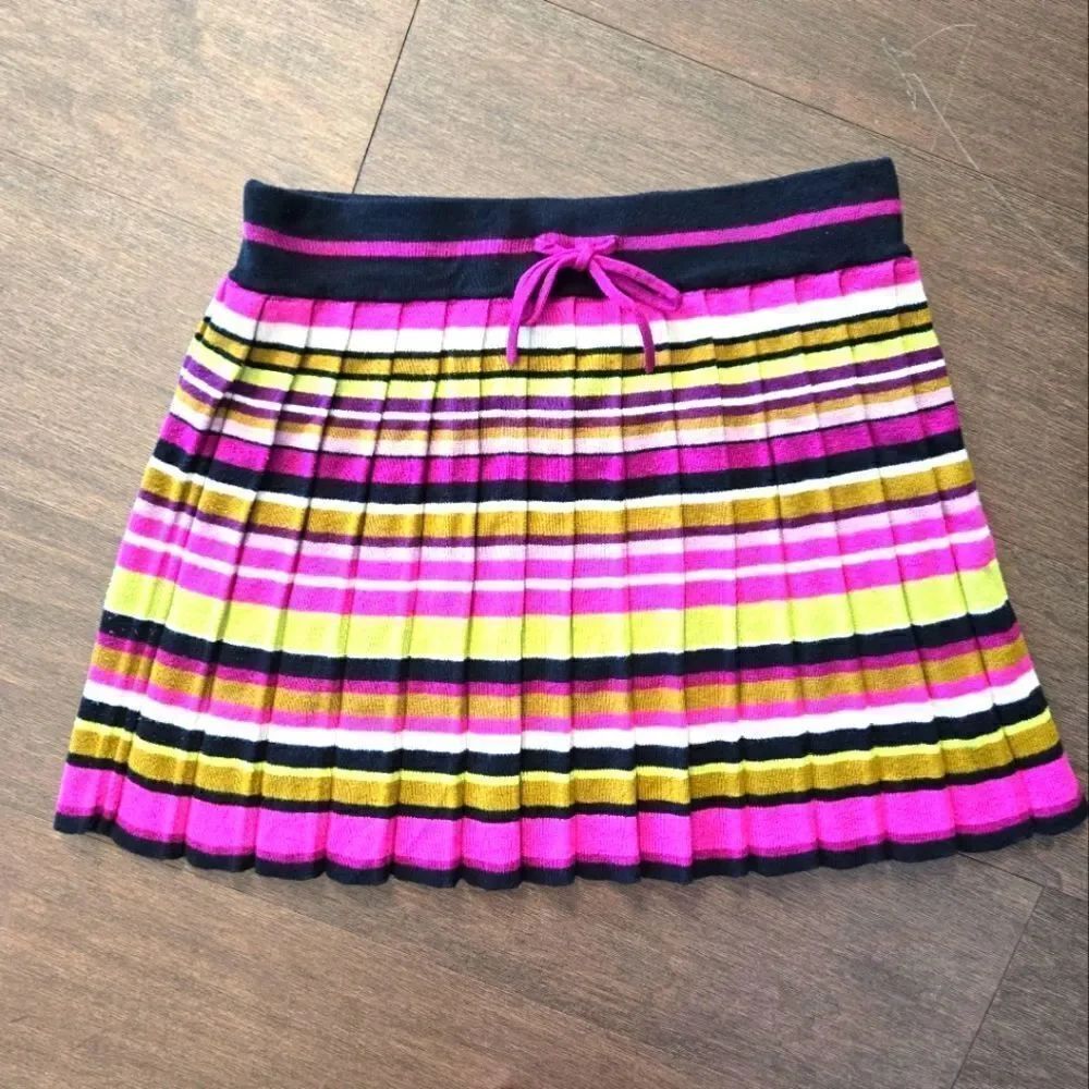 Missoni for Target girls striped knit pleated skirt size XL